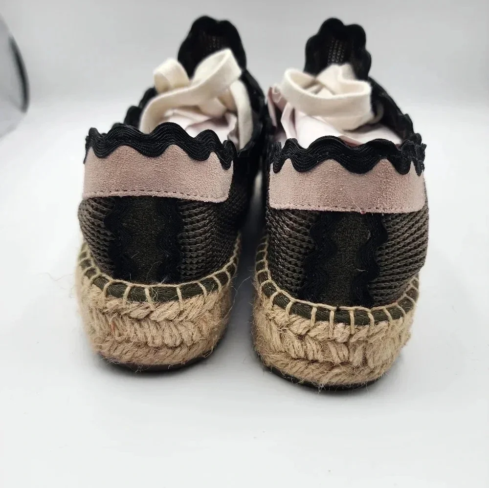 Anthropologie Bernardo Vale Espadrille Sneakers Size 7.5B Travel Spring Vacation